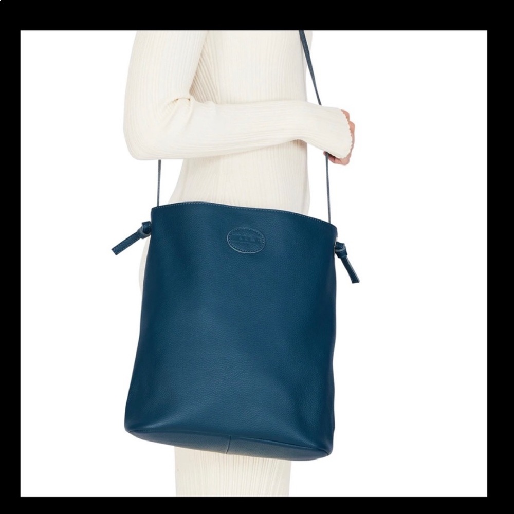 NWT M.I.L.A Marine Navy Leather Crossbody